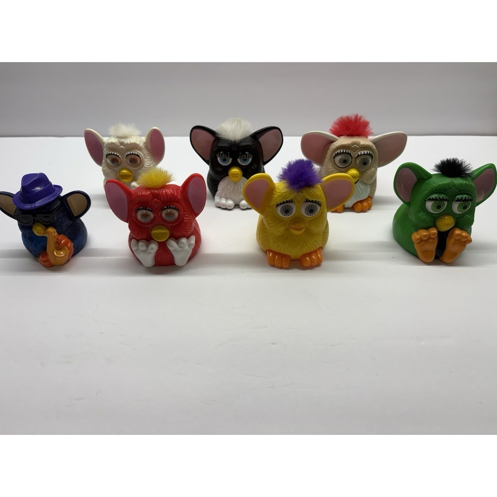 Set Of 7 McDonald's Happy Meal Toys 1998 Furby's